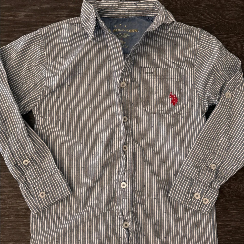 Boys U.S Polo ASSN Classic Dress Shirt Slim Fit Size 8